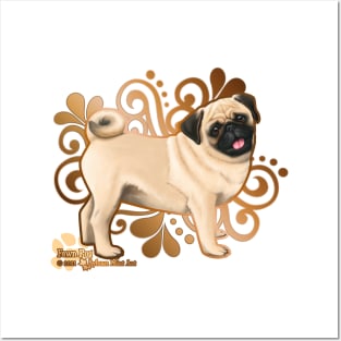 Fawn Pug Posters and Art